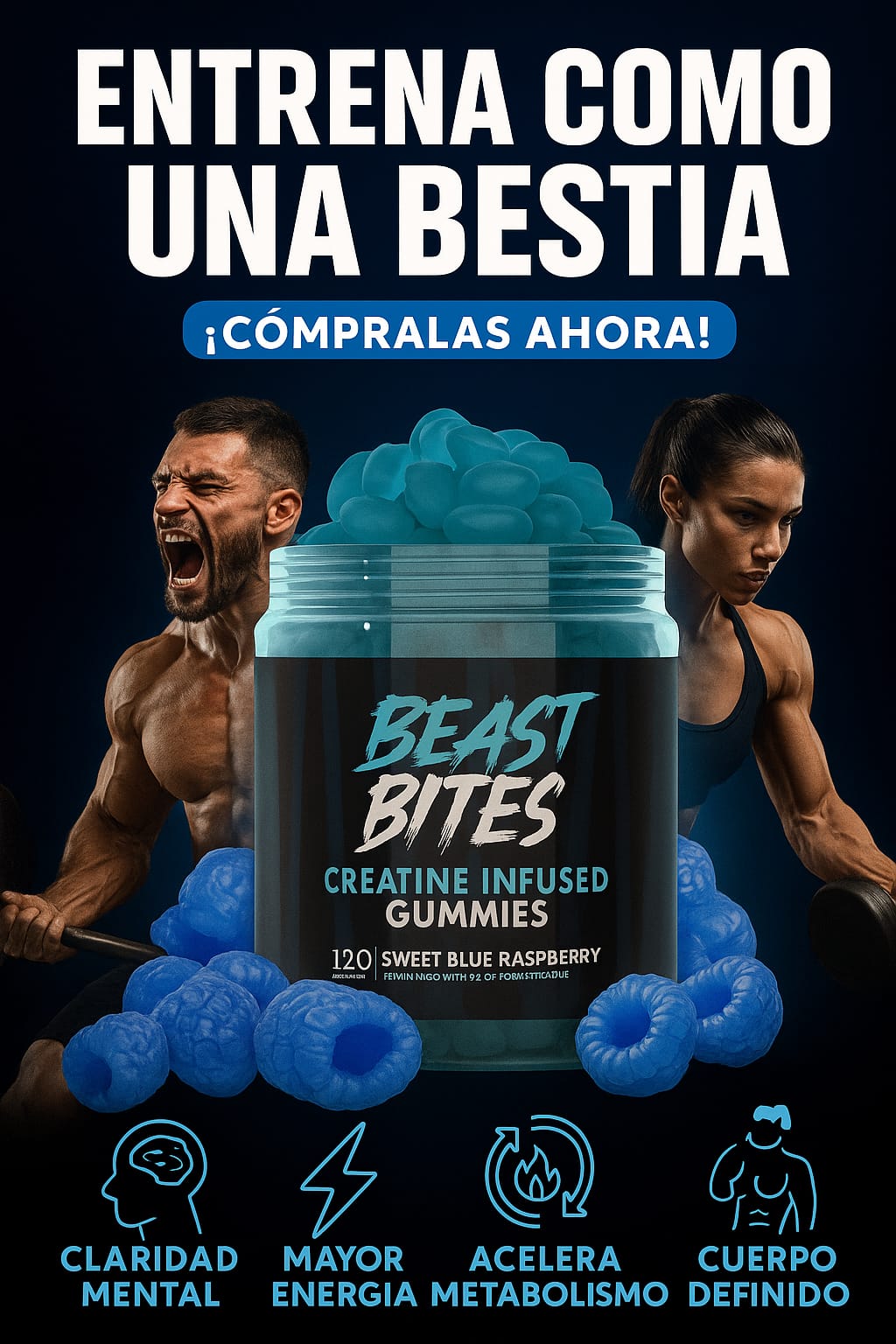🔥 OFERTA | CREATINA MONOHIDRATADA EN GOMITAS + 🎁 BONO: GUÍA DE NUTRICIÓN PARA DEPORTISTAS
